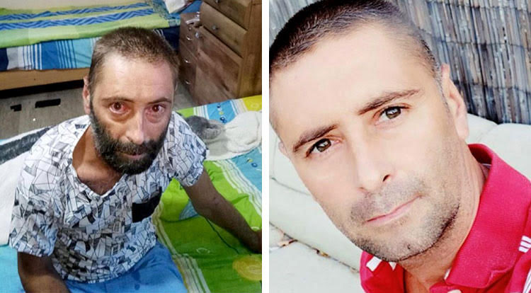 Picture of a man freed from addiction in Israel