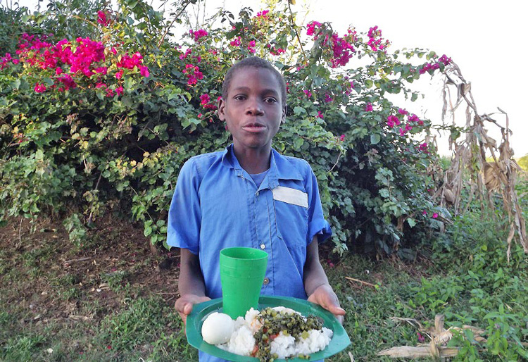 Patreck with nutritional food