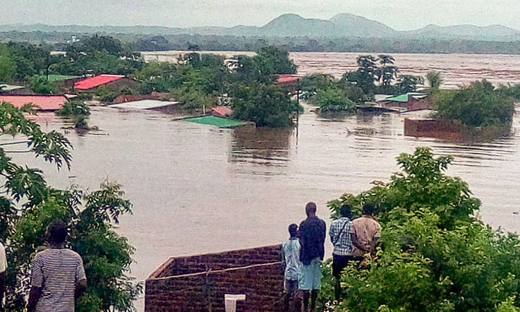 Picture of flooding in Malawi from Cyclone
