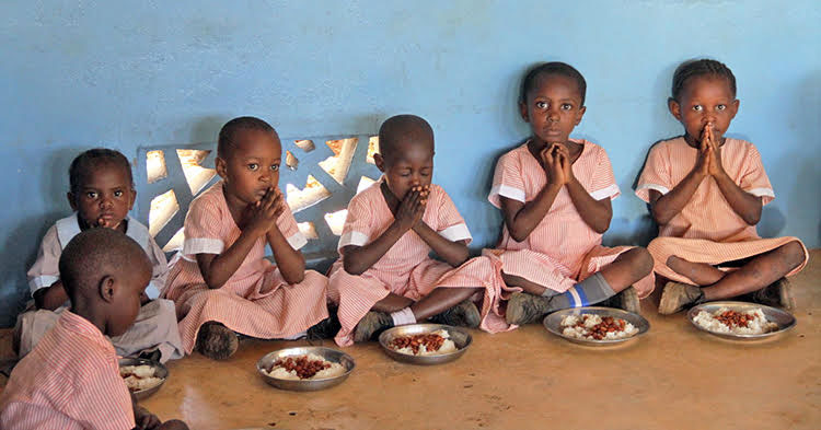Picture of students at school in leprosy colony