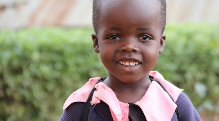 Picture of student at Heaven's Family supported school