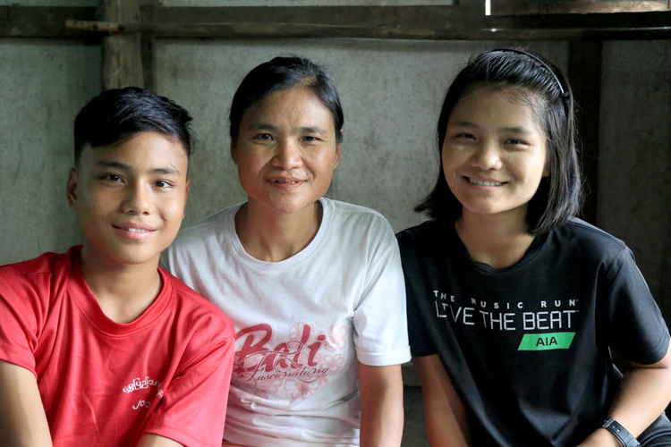 Picture of reunified family in Myanmar