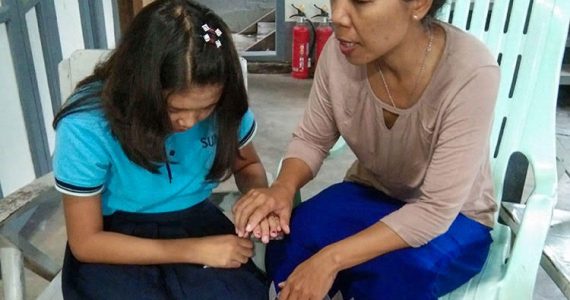 Picture of young human trafficking victim in Myanmar