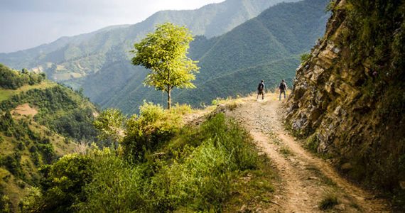 Picture of mountainous terrain in Nepal