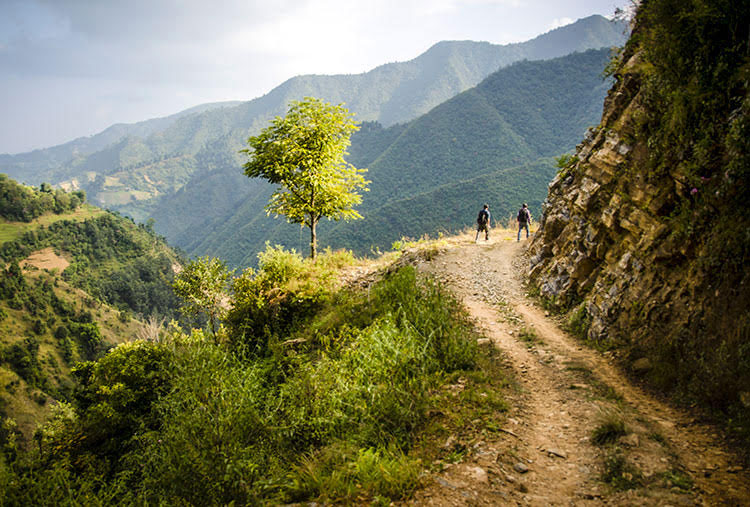 Picture of mountainous terrain in Nepal