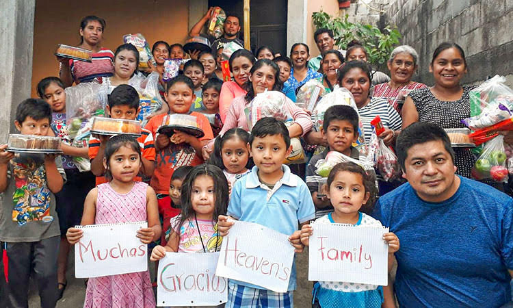 Picture of survivors of Volcan de Fuego