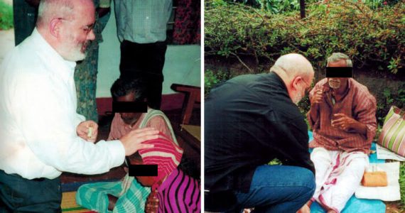 Picture of Don Riker in a leprosy colony in South India