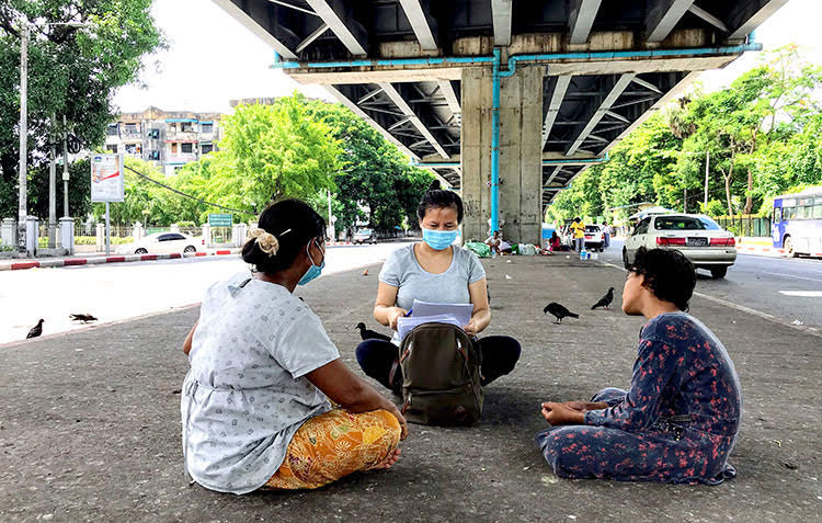 Picture of street child in Myanmar