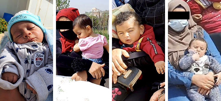 Picture of 4 refugee babies