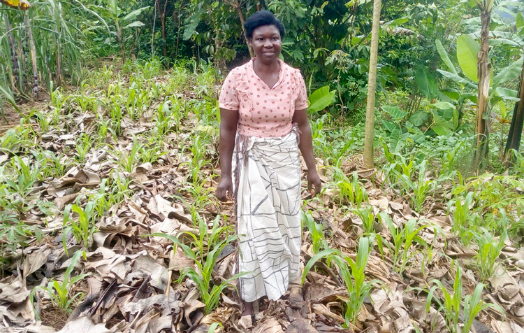 Image of Ruth in her garden