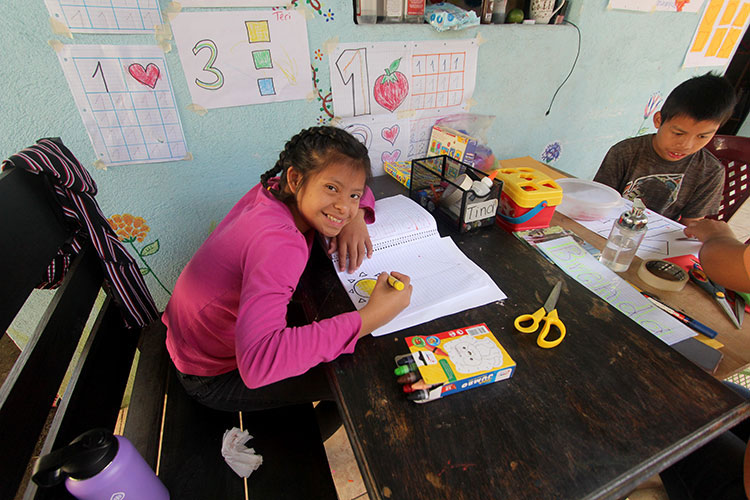 Image of Brenda in school