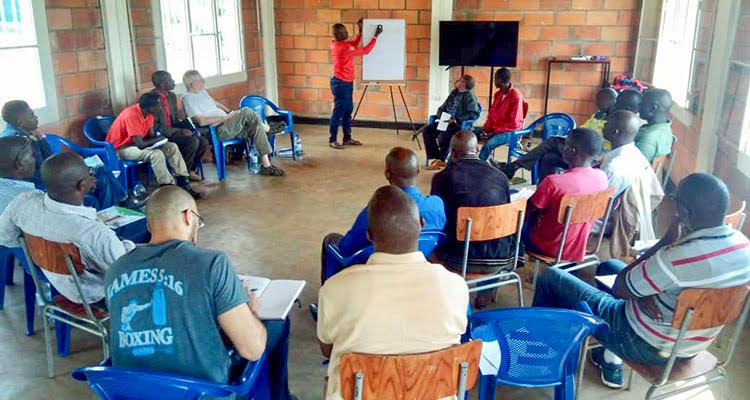 Picture of FGW team meeting in Rwanda
