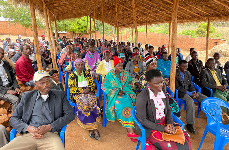 Picture of God's Love Group leaders at training center in Malawi