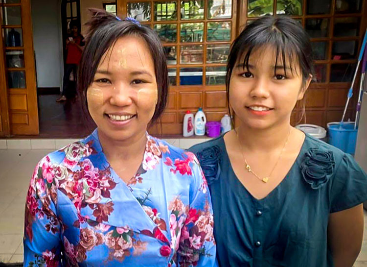 Image of rescued victim of human trafficking