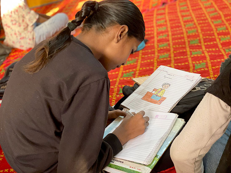Image of girl who is receiving an education