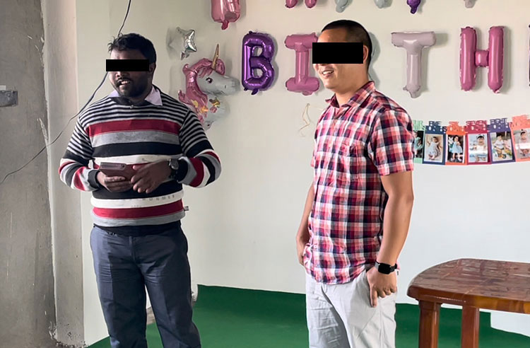 Image of believer in India sharing testimony