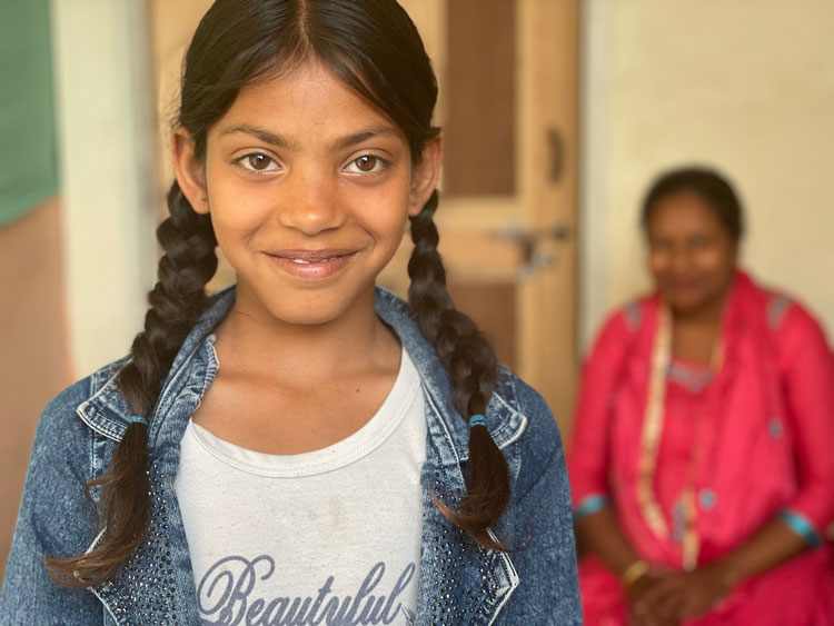 Image of child in India