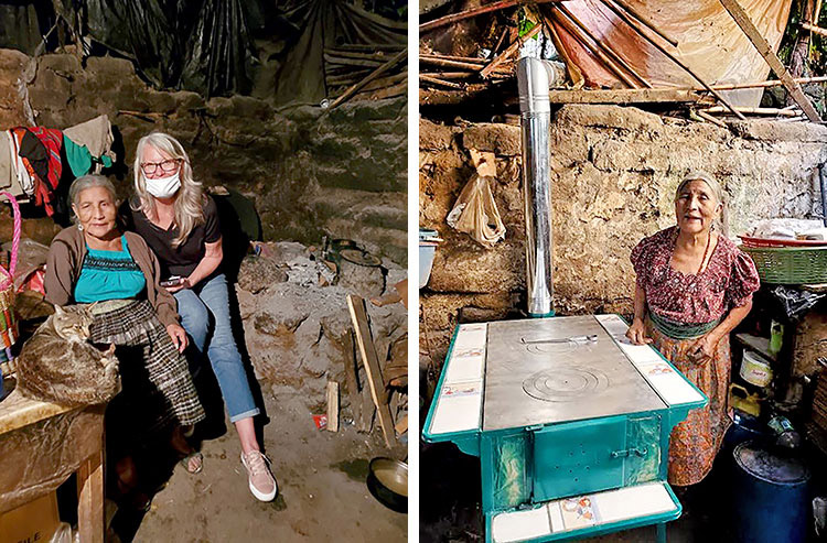 Image of widow with new stove
