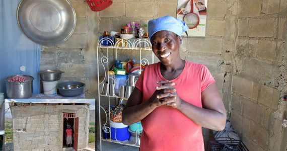 Picture of Margaret, a widow in Haiti whom Heaven's Family helped