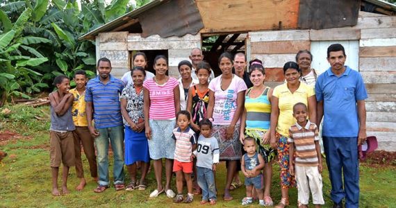 Pictures of Cubans who received aid from Heaven's Family after Hurricane Matthew