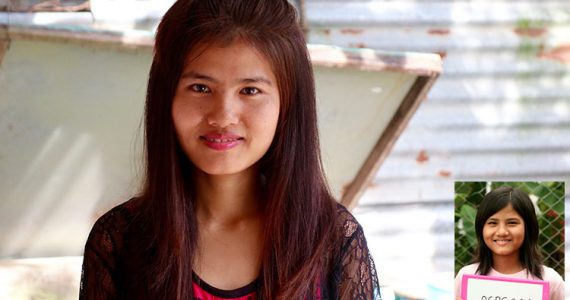 Pictures of Rebecca at Agape Child Care Center in Yangon, Myanmar