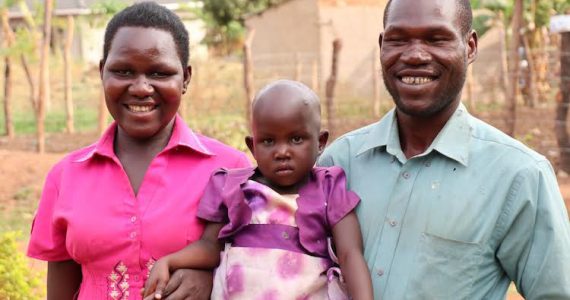 Winnie, a child in Uganda who received surgery that reversed a heart-breaking disability