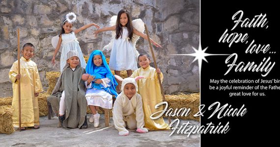 Picture of Christmas card from Jason and Nicole Fitzpatrick