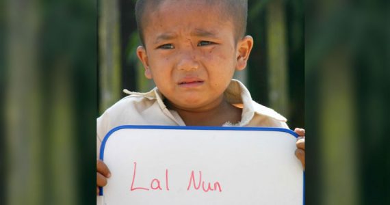 Picture of child forced to be in orphanage