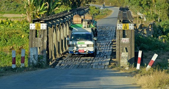 Picture of Vintage WWII Bridge in Myanmar