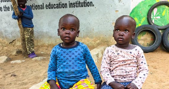 Picture of children safe at home in Kenya