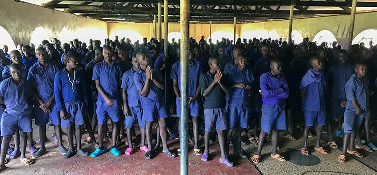Picture of inmates at prison in Kenya