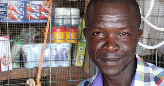 Picture of Kenyan borrower in shop