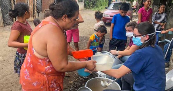 Picture of food being distributed in Guatemala during COVID-19