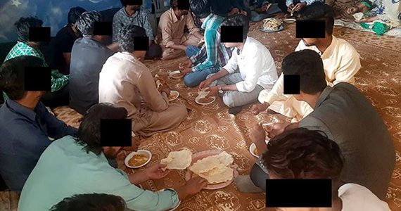 Picture of secret house church meeting