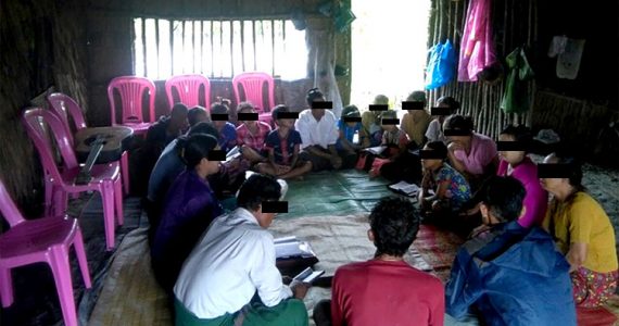 Picture of a believers in Myanmar meeting secretly