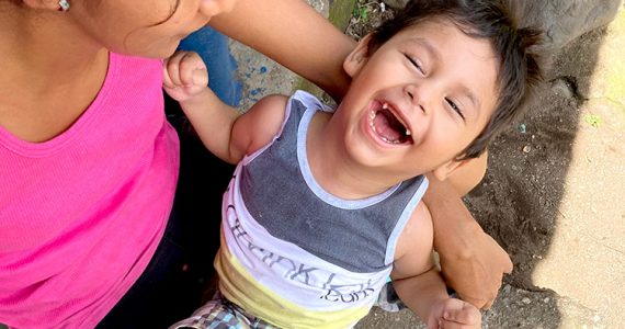 Image of child in Guatemala who is receiving formula
